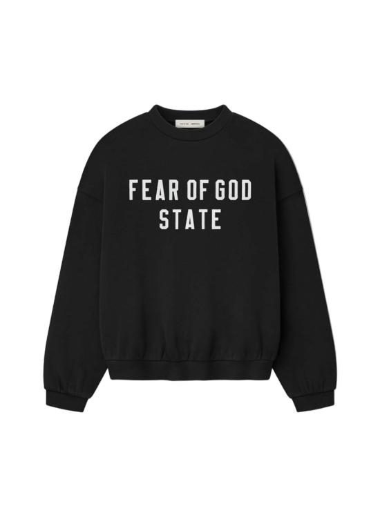  피어오브갓 긴팔 티셔츠 피어 오브 갓 90년대 크루넥 스웨트셔츠 제트 블랙