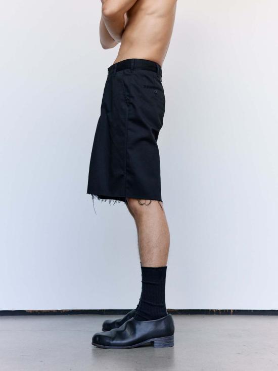  올드 파크 숏팬츠 블랙 배기 워크 반바지 - OLD PARK