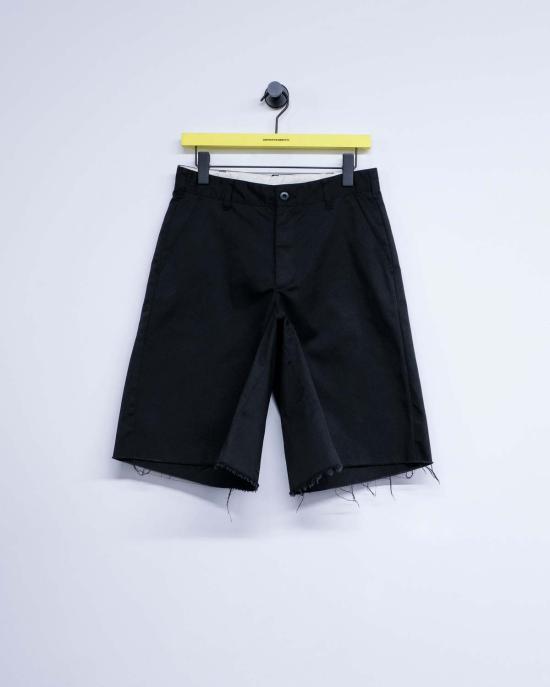  올드 파크 숏팬츠 블랙 배기 워크 반바지 - OLD PARK