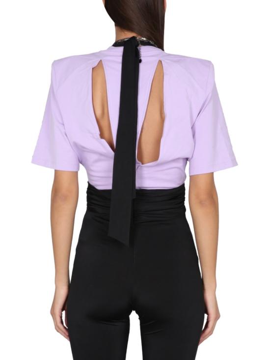  디 아티코 반팔 티셔츠 232WCT161 J025011 Purple - THE ATTICO