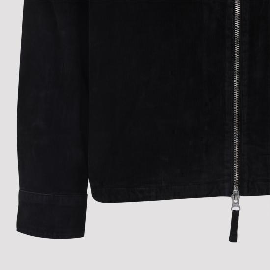 25FW 씨피 컴퍼니 렌즈 와펜 코드로이 집업 오버셔츠  19CMOS097A 006410O 999 BLACK - C.P. COMPANY