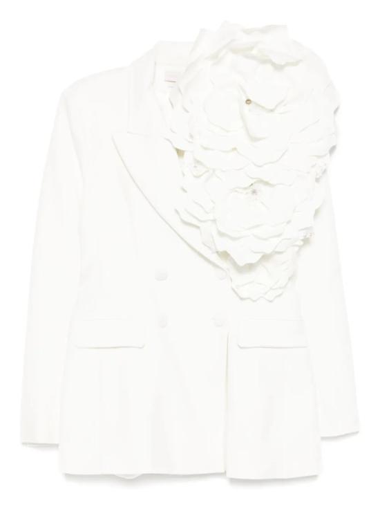  사이드 코베이시 숏 원피스 플로럴 테일러드 재킷