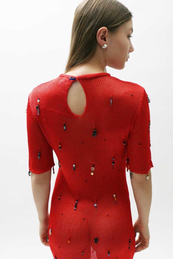  Lucille Thièvre 롱 원피스 루실 티에브르 핸드 니트 드레스 - LUCILLE THIEVRE