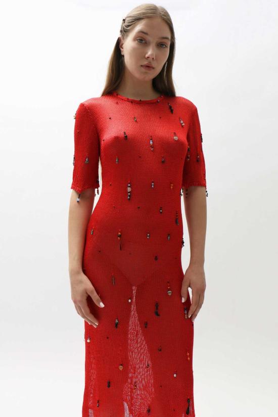  Lucille Thièvre 롱 원피스 루실 티에브르 핸드 니트 드레스 - LUCILLE THIEVRE