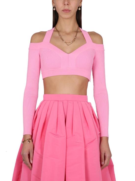  알렉산더 맥퀸 긴팔 티셔츠 734532 Q1A5B5003 Pink