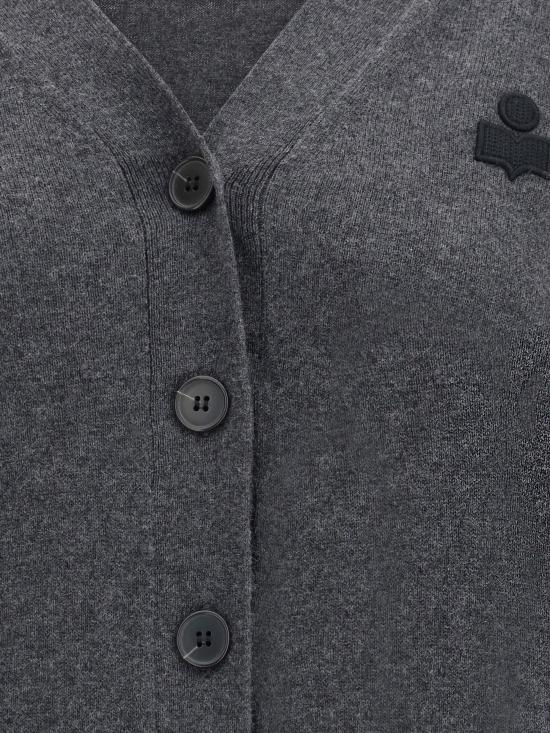 25FW 이자벨마랑에뚜왈 KARINA 카리나 V넥 가디건  CA0104FAC1L17E 02AN GREY - ISABEL MARANT ETOILE