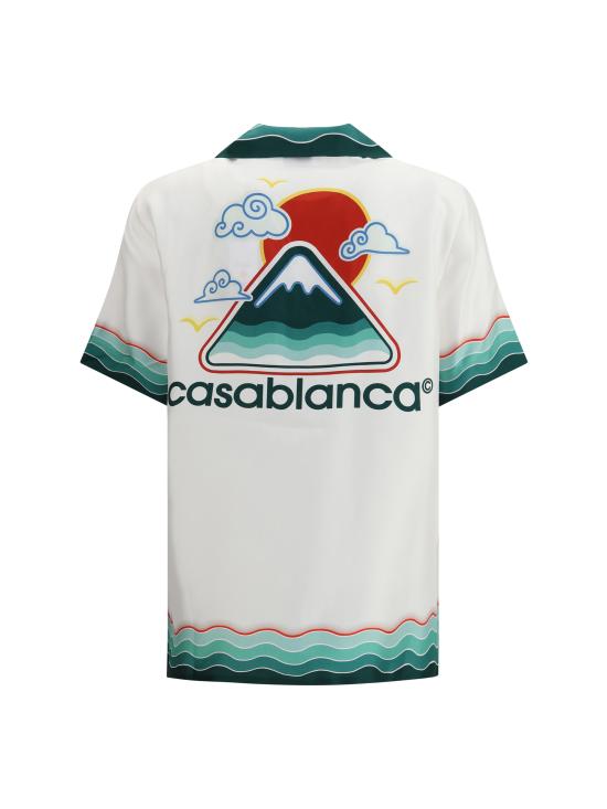 25FW 카사블랑카 셔츠 WPF25SH20005 MONTAGNEON WHITE - CASABLANCA