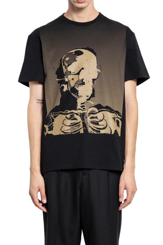 25FW 알렉산더 맥퀸 반팔 티셔츠 839222QTADV 0521 Black