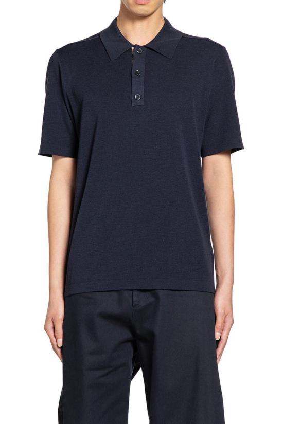 25FW 버버리 울 폴로 셔츠  8112159 A1222 BLUE