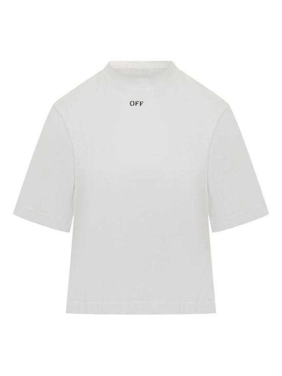 25FW 오프화이트 반팔 티셔츠 OWAA124F25JER001 0110 WHITE BLACK