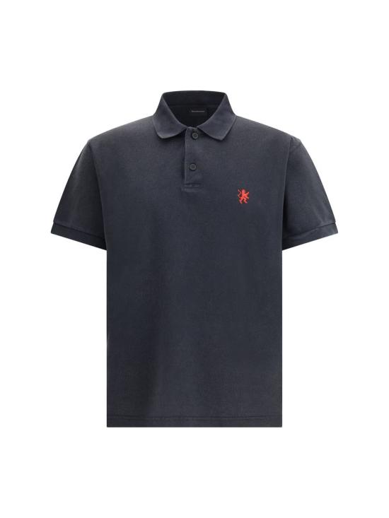 25FW 발렌시아가 폴로 티셔츠 850357TTVH2 1055 Black