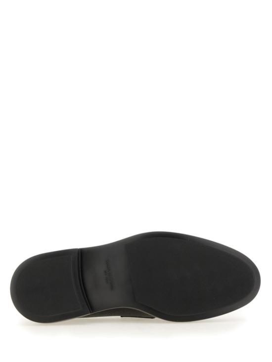  톰브라운 페블 그레인 라이트웨이트 러버 솔 페니 로퍼 MFD054G 00198001 Black - THOM BROWNE