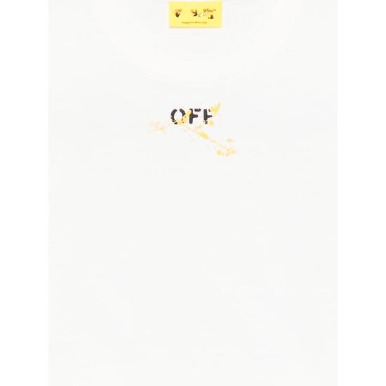 25FW [키즈] 오프화이트 티셔츠 OBAA002F25JE R00A 0118 WHITE - OFF WHITE