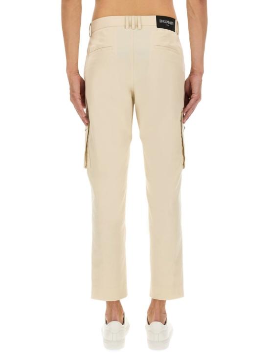25FW 발망 스트레이트 팬츠 FH1PM095CG15 0AS Neutrals - BALMAIN