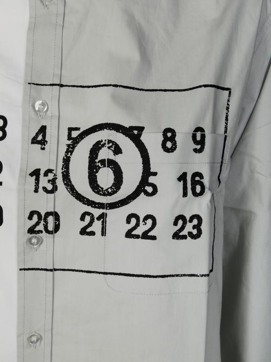 25FW [키즈] MM6 메종마르지엘라 셔츠 M60860 MM014 M6C36 AZZURRO - MM6 MAISON MARGIELA