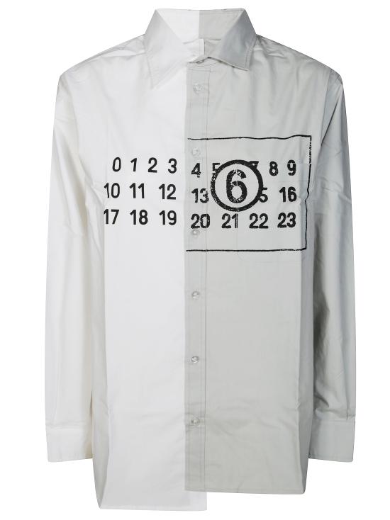 25FW [키즈] MM6 메종마르지엘라 셔츠 M60860 MM014 M6C36 AZZURRO