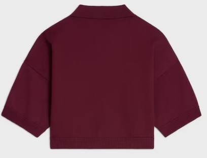 25FW 셀린느 폴로 티셔츠 2AH22322U 28BD BURGUNDY - CELINE