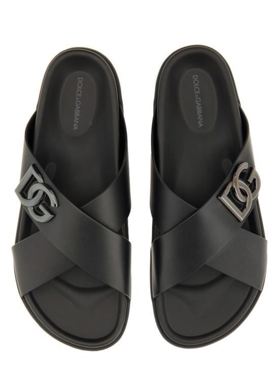 25FW 돌체앤가바나 뮬/슬리퍼 A80525 A9Q6780999 Black - DOLCE & GABBANA