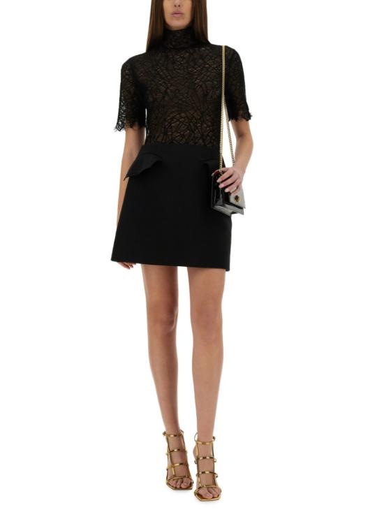  알렉산더 맥퀸 미디 스커트 824715 QJADK1000 Black - ALEXANDER MCQUEEN