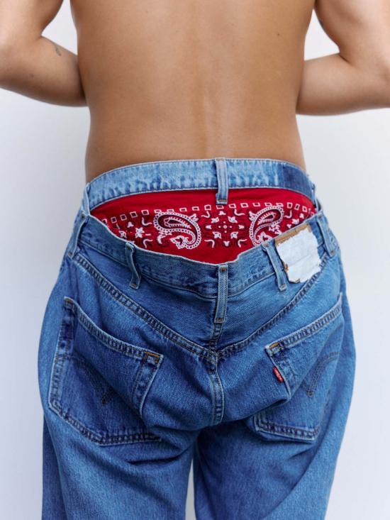  올드 파크 데님 팬츠 오프셋 청바지 - OLD PARK