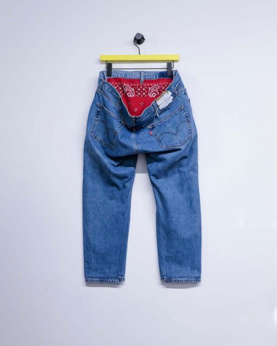  올드 파크 데님 팬츠 오프셋 청바지 - OLD PARK