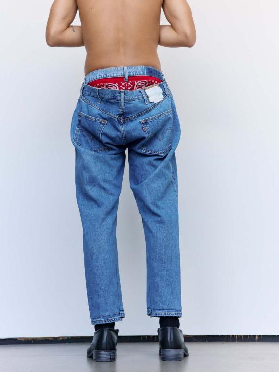  올드 파크 데님 팬츠 오프셋 청바지 - OLD PARK