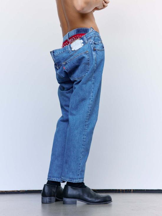  올드 파크 데님 팬츠 오프셋 청바지 - OLD PARK