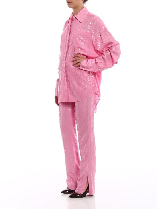  엠에스지엠 스트레이트 팬츠 2442MDP11518449512 Pink - MSGM