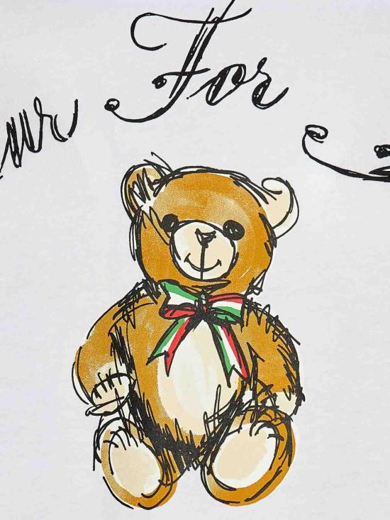  모스키노 반팔 티셔츠 071054411001 White - MOSCHINO