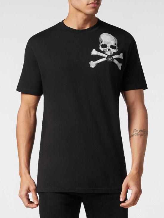  필립 플레인 반팔 티셔츠 FACCMTK6187PJY002NBLACK - PHILIPP PLEIN