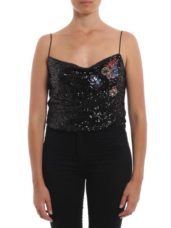  핑코 민소매 티셔츠 1G1495Y5MVZ99 Black - PINKO