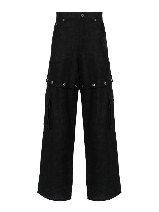  오프화이트 스트레이트 팬츠 OMCE047S24FAB0014710 Black