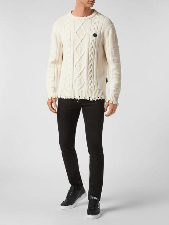  필립 플레인 스웨터 FACCMKO1273PKN002NWHITE White - PHILIPP PLEIN