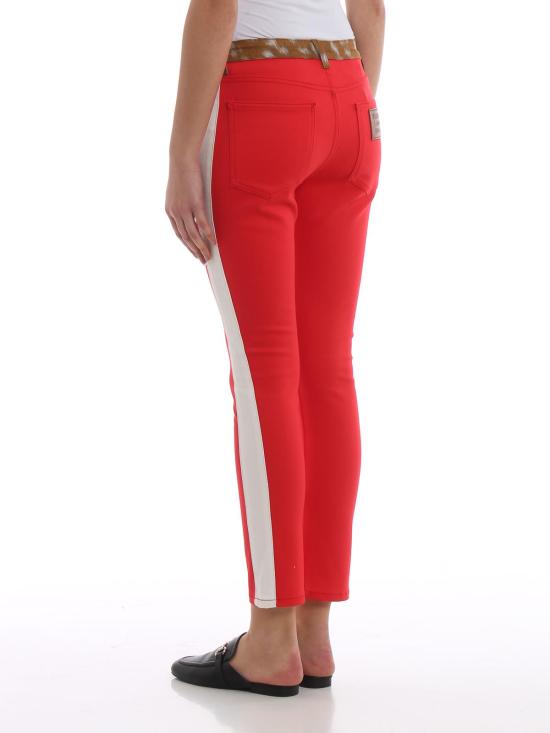  버버리 스트레이트 팬츠 4559960 Red - BURBERRY