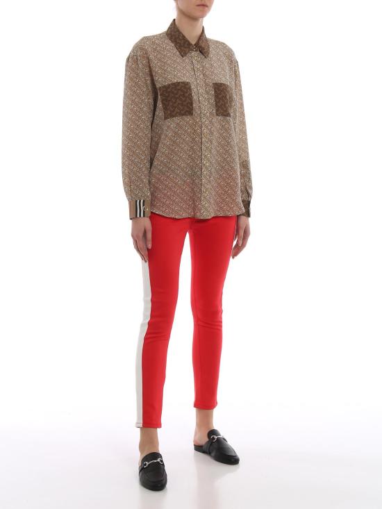  버버리 스트레이트 팬츠 4559960 Red - BURBERRY