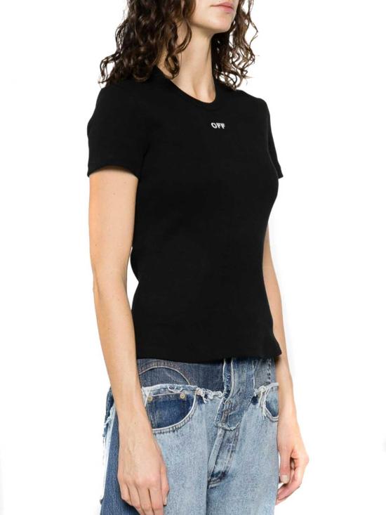  오프화이트 반팔 티셔츠 OWAA065C99JER005100138 Black - OFF WHITE