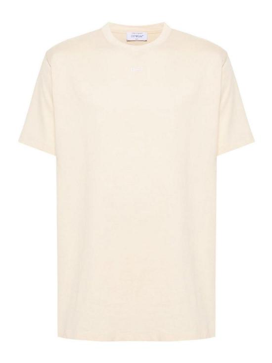  오프화이트 반팔 티셔츠 OMAA027S24JER0020301 Beige