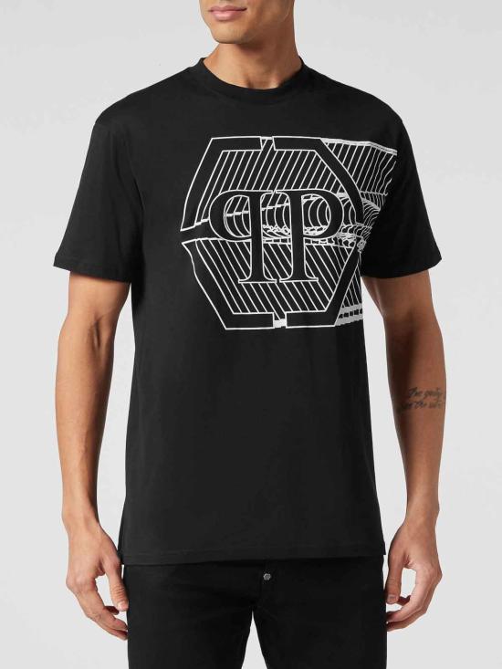  필립 플레인 반팔 티셔츠 FACCMTK6379PJY002NBLACK Black - PHILIPP PLEIN