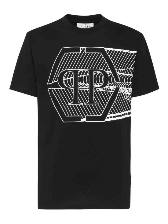  필립 플레인 반팔 티셔츠 FACCMTK6379PJY002NBLACK Black