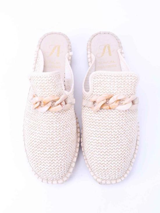  JUNCAL AGUIRRE 뮬/슬리퍼 2522S371CRUDO White - JUNCAL AGUIRRE
