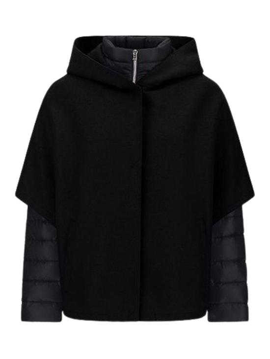  에르노 펠트 울 & 울트라라이트 나일론 리조트 케이프 PI00154DR333729300 Black