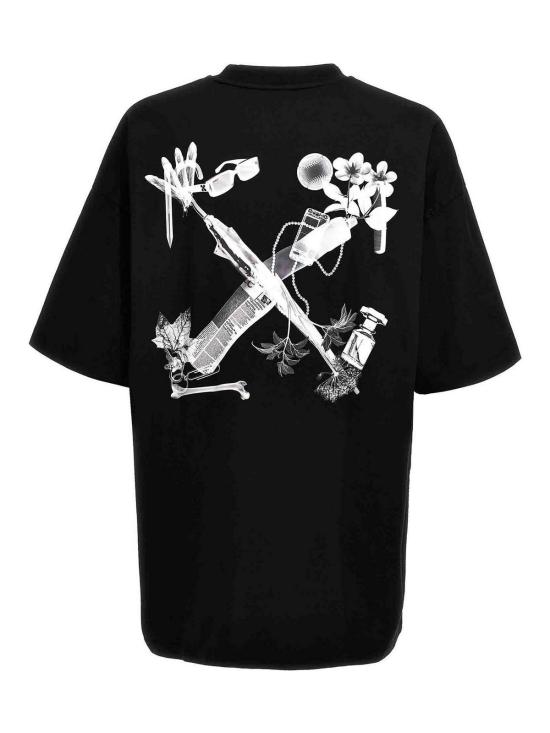  오프화이트 반팔 티셔츠 OMAA161S24JER0021006 White - OFF WHITE