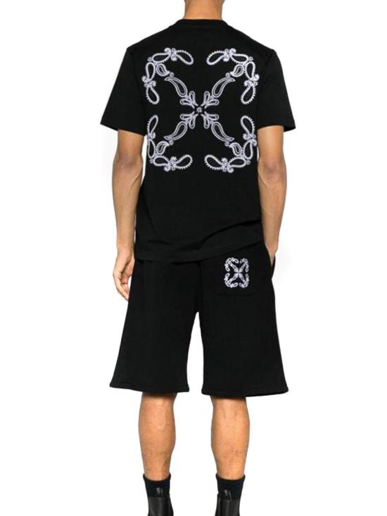  오프화이트 반팔 티셔츠 OMAA027S24JER001101 Black - OFF WHITE