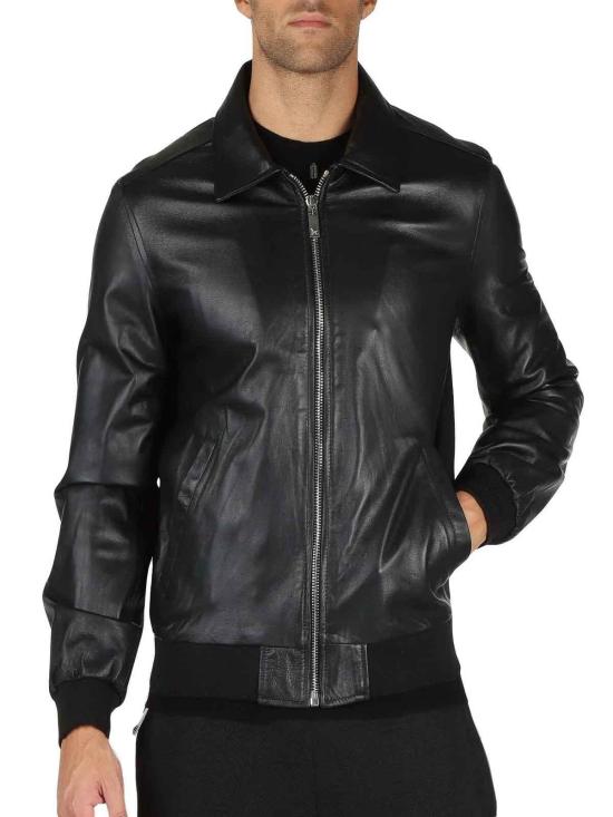  리치몬드 가죽 자켓 UMA23172GB Black - RICHMOND