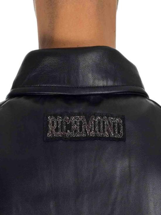  리치몬드 가죽 자켓 UMA23172GB Black - RICHMOND