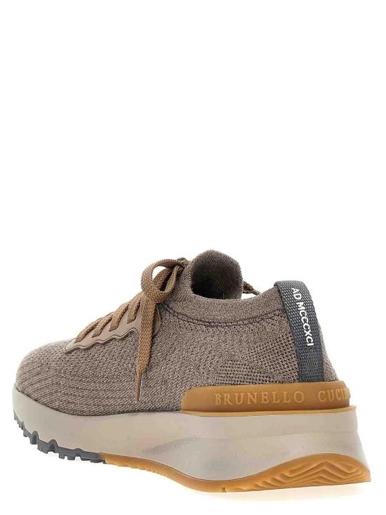 25FW 브루넬로 쿠치넬리 스니커즈 MZUWLBO253CWE21 Grey - BRUNELLO CUCINELLI