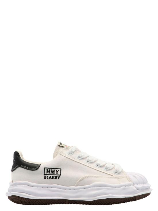 26SS 메종 미하라 야스히로 블레이키 OG 솔 캔버스 로우탑 스니커즈 A08FW735WHITE White Black