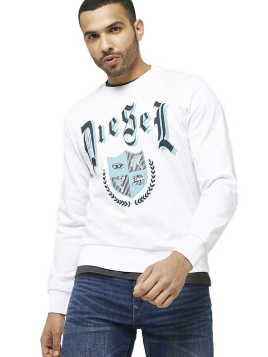 24FW 디젤 긴팔 티셔츠 A110530HAYT100 White - DIESEL