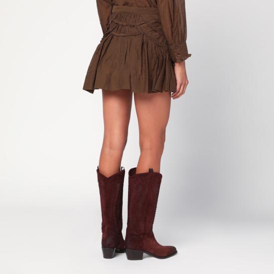  이자벨마랑에뚜왈 숏 스커트 25AJU0376FBB3J04E Green - ISABEL MARANT ETOILE