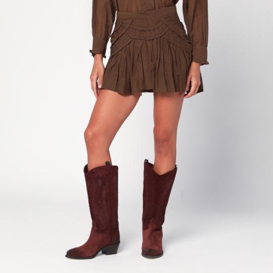  이자벨마랑에뚜왈 숏 스커트 25AJU0376FBB3J04E Green